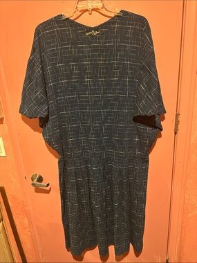 Blue Asymmetrical Women's Dress - Unbranded